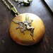 Steampunk Jewelry - Fairy Locket Necklace - Hand Riveted