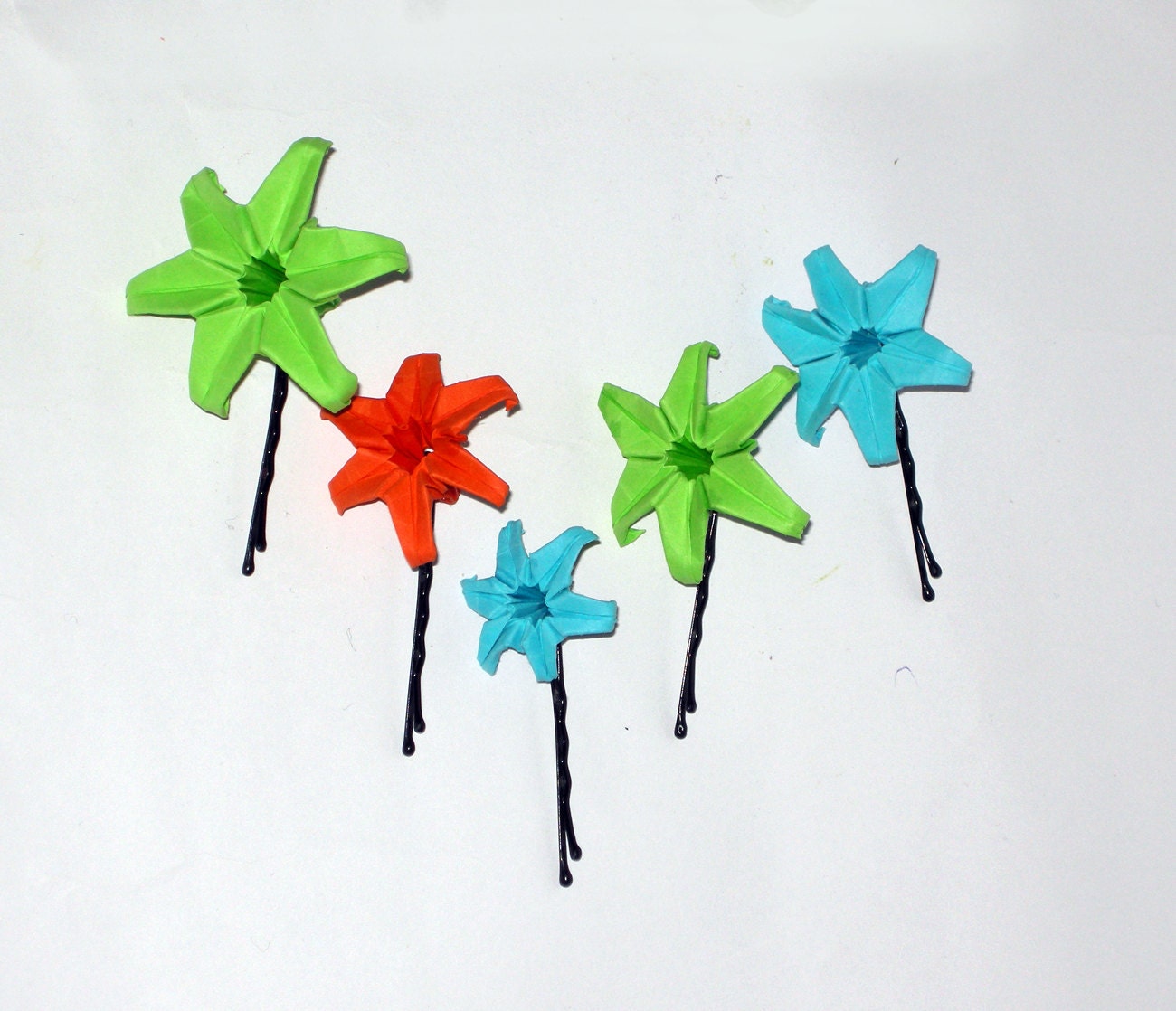 Origami Flower Hair pins