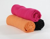 Cotton Gauze Swaddle Blanket 3 Pack - Baby Girl Receiving Blankets - Lightweight Swaddle Wrap - Newborn Photo Prop - Nursing Cover