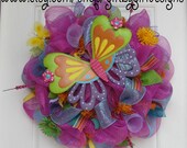 Whimsical Butterfly Wreath