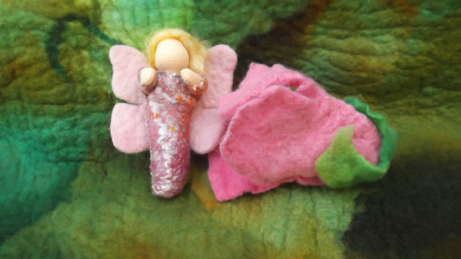 Hand made Waldorf flower fairy