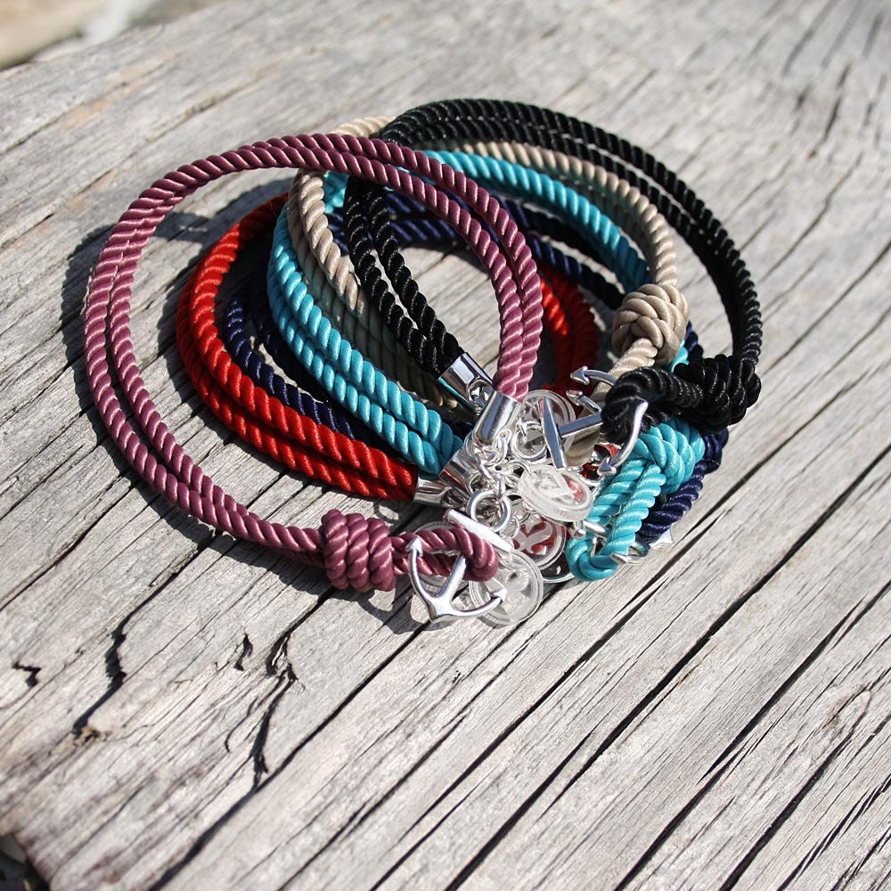 Nautical Rope w/ Small Anchor - The Anchor's Aweigh Bracelet