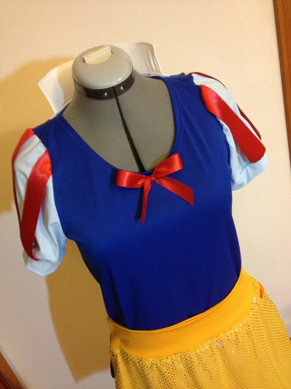 Snow White inspired Running Costume Shirt and Skirt