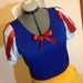 Snow White inspired Running Costume Shirt and Skirt