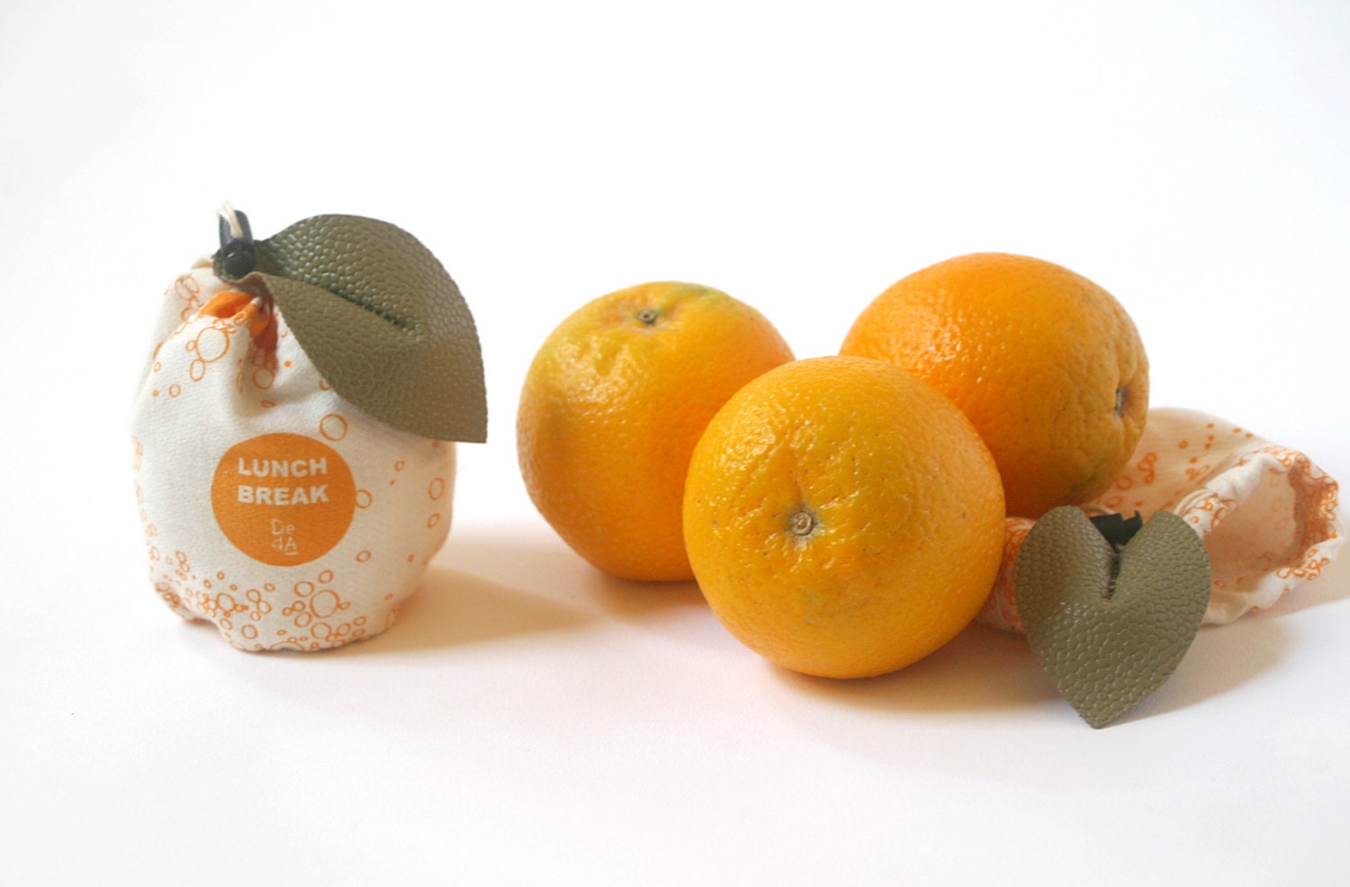 Lunch Pack - Reusable Snack Bags, orange design