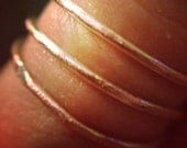Set of Dainty thin stacking rings- (2) two stackable knuckle rings- Not adjustable