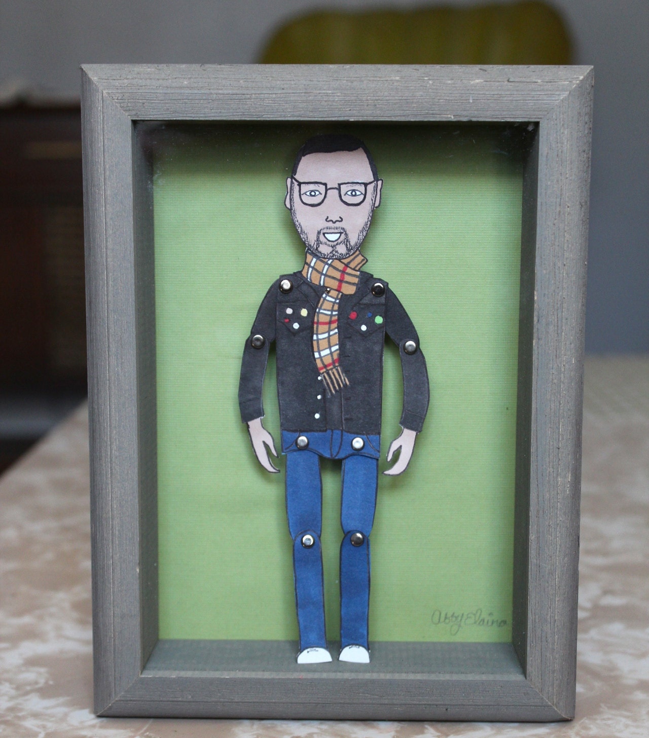 Personalized Paper Doll in Frame