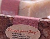 Orange You Spicy. Cinnamon, Orange, Nutmeg and Clove-Essential Oil Soap-Made in Utah