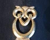 AVON Vintage Owl Brooch, Owl Brooch Pin, Avon Owl, 5 dollar jewelry