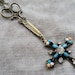 Holy Cross and Scissor Charm Hair Stylist Necklace