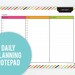 Daily Planning Notepad
