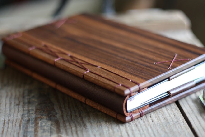 Walnut Moleskin journal cover