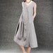 linen dresses for summer in Grey