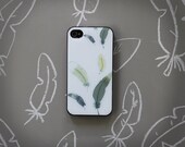 Feather Iphone case . slim barely there iphone case . modern iphone 4, 4s or 5 cell phone case . tribal . boho . feather