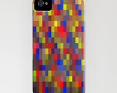 Pixel iPhone Case - original art print pattern hipsternerd 8 bit video game pop art cell phone accessory
