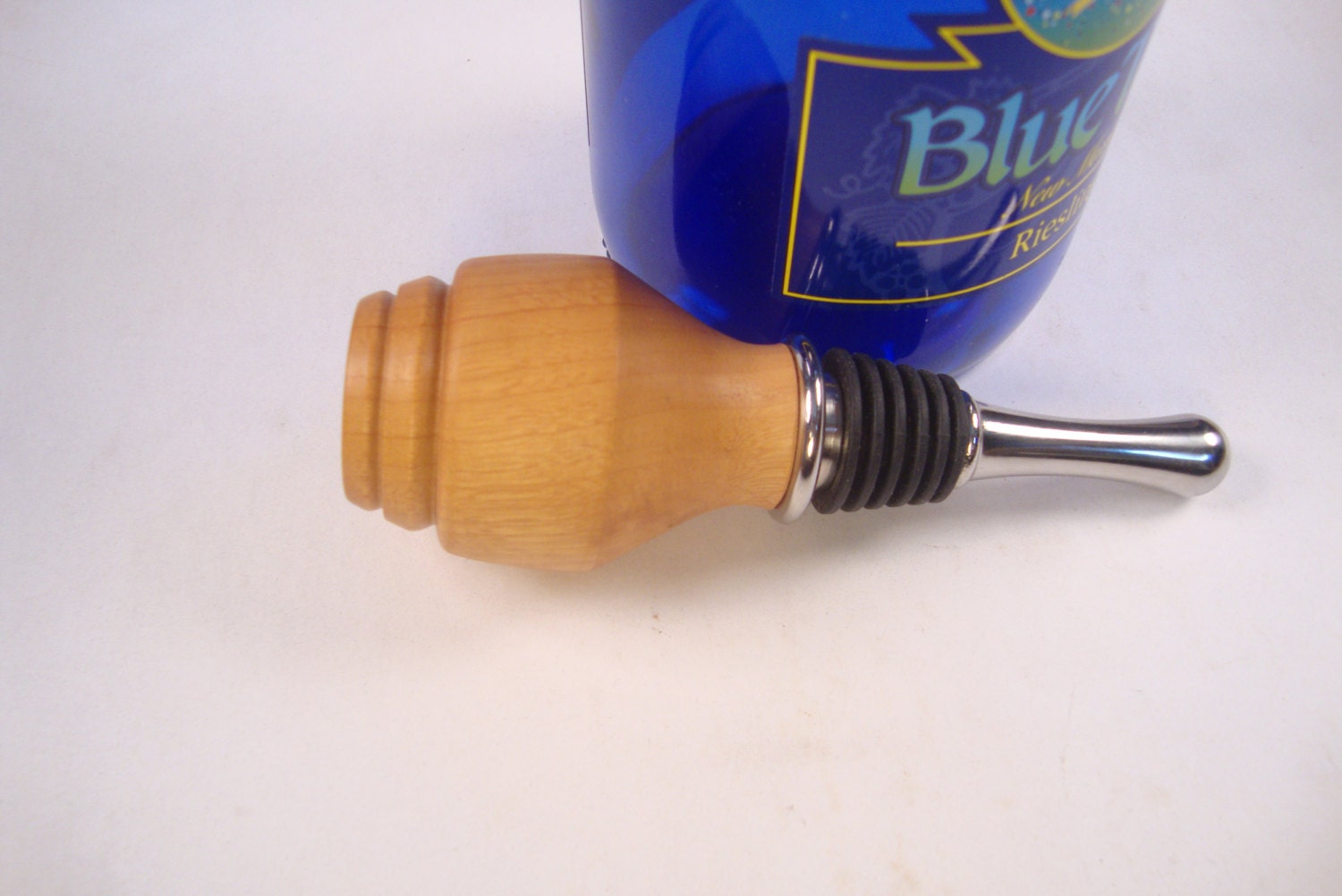 Buckthorn wine bottle stopper, rare orange wood