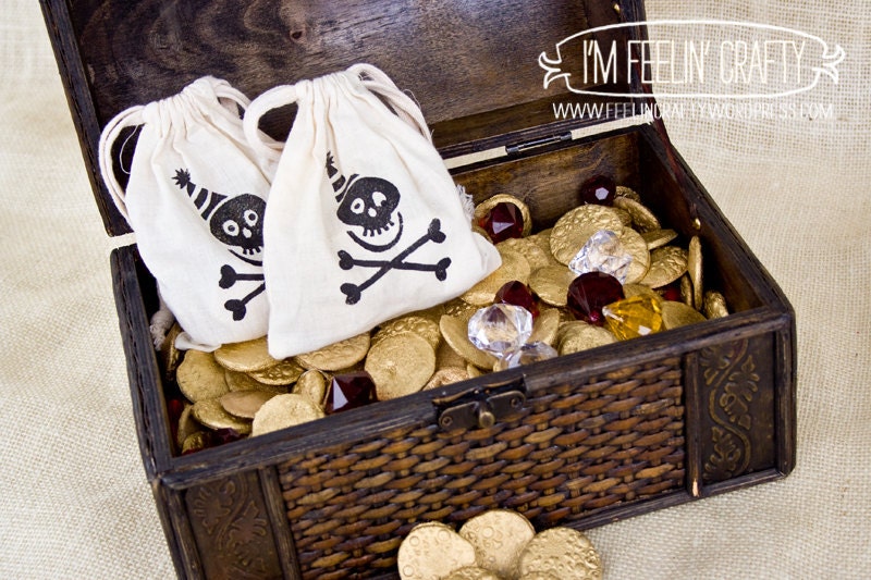 Pirate Party Favor Bags- Set of 10 bags