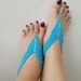 Turquoise Geometric  Barefoot Sandals, Nude shoes,bridesmaids , Wedding, Victorian Lace, Sexy, Bridal Accessories, Anklet