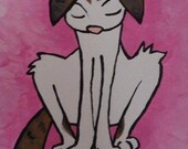 Hand Painted Cartoon Caricature Portrait of Your Loved Pet