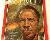Vintage Time Magazine, March 1964, Retro Ads for Scrapbooking and Craft Projects