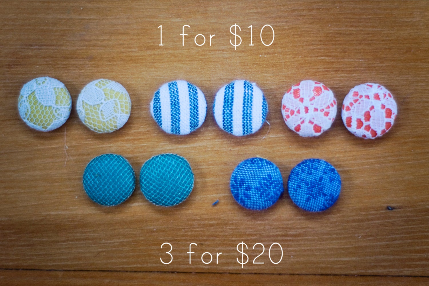 bundle of post earrings
