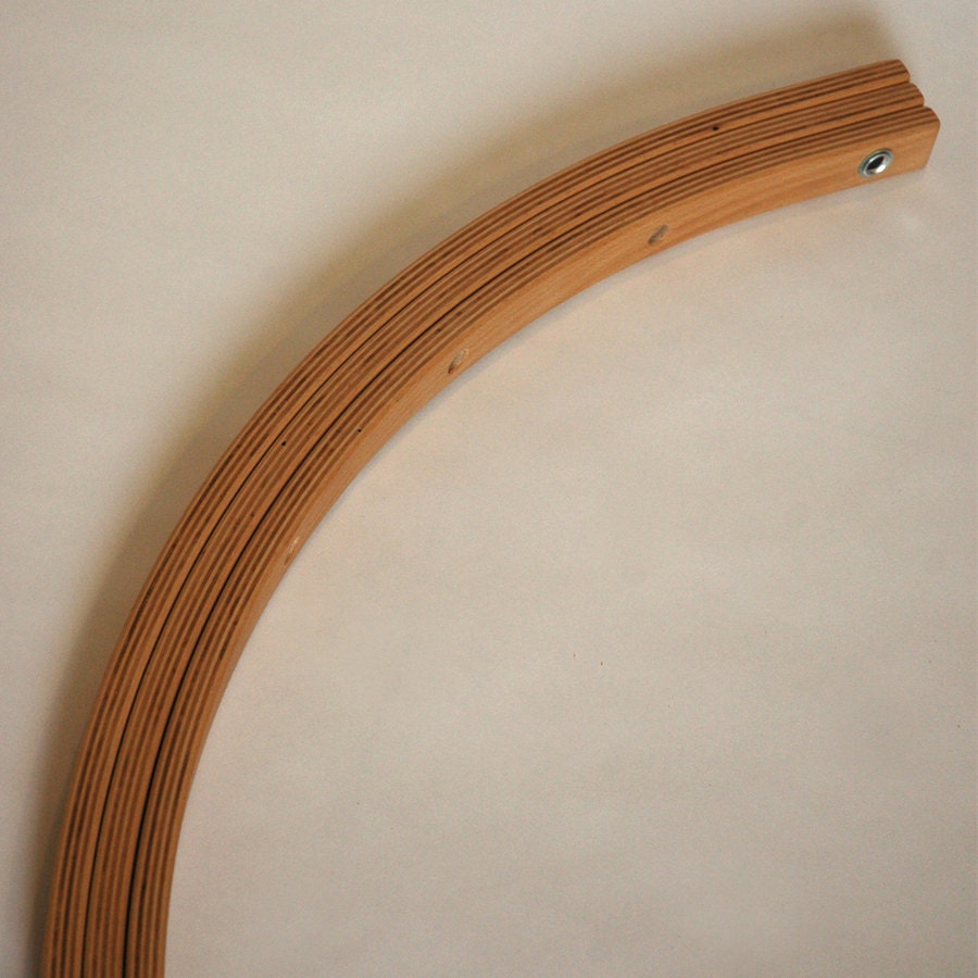 Wooden baby gym for hanging baby mobiles