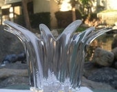 Glass Tulip or Star Burst peg votive candle holder