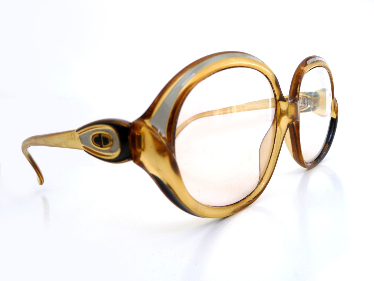 Vintage 80's CHRISTIAN DIOR Eyeglasses Sunglasses Frames - Oversized Unisex Lunettes- Boho Chic