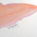 Pink Heart Art Watercolor Painting 8x10 Contemporary Love Inspirational Shabby Chic Style Cottage Style
