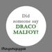 Starkid AVPM 1.5" Button - Draco Malfoy