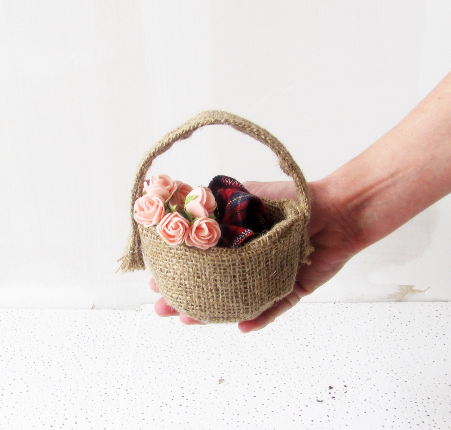 handmade basket ,easter, basket, flower, home decoration, easter gift, natural color, Burlap,home decor