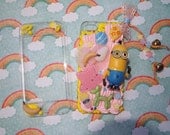 Very cute minion inspired decoden iPhone 5 front & back cellphone case