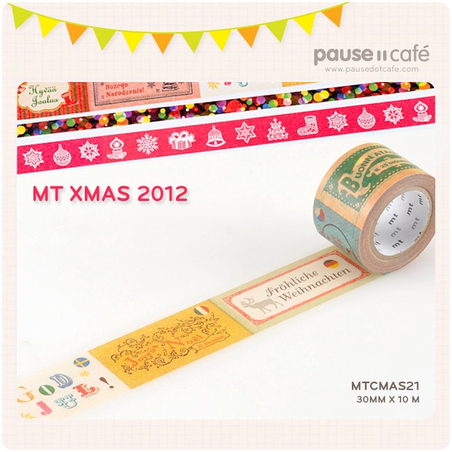 MTCMAS21 Limited Xmas 2012 30mm x 10m Japanese Kamoi Masking Tape