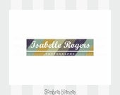 OOAK Premade Logo Design - Vintage Stripes