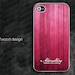 light silvery iphone 4 case iphone 4s case iphone 4 cover pink  wood texture pink style unique Iphone case design