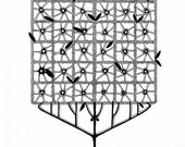 Tree Collection 2 - pen and ink drawing