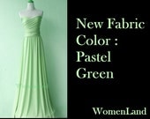New Fabric Color - Pastel Green Custom Made Infinity Wrapping Convertible Bridesmaid Dress Floor Length Evening Gown Woman Dresses
