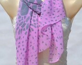 The spring and autumn fashion chiffon scarf, the pink panther silk scarf, scarf, shawl, Georgette, frivolous soft feminine accessories