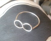 Infinity Ring - Sterling Silver - Gifts under 25
