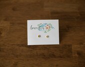 floral vintage studs