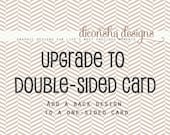 Upgrade to Double-Sided Card