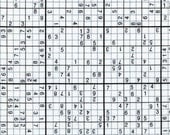 Sudoku Puzzle  from Timeless Treasures - Fat Quarter