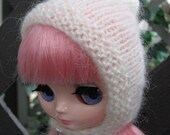 BLYTHE Middie hand knit mohair pixie hat - vintage cream