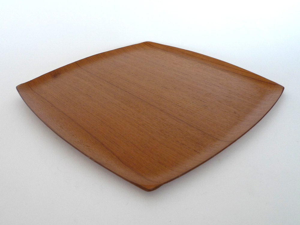 Mid Century Teak Bentwood Tray - Modern, Danish