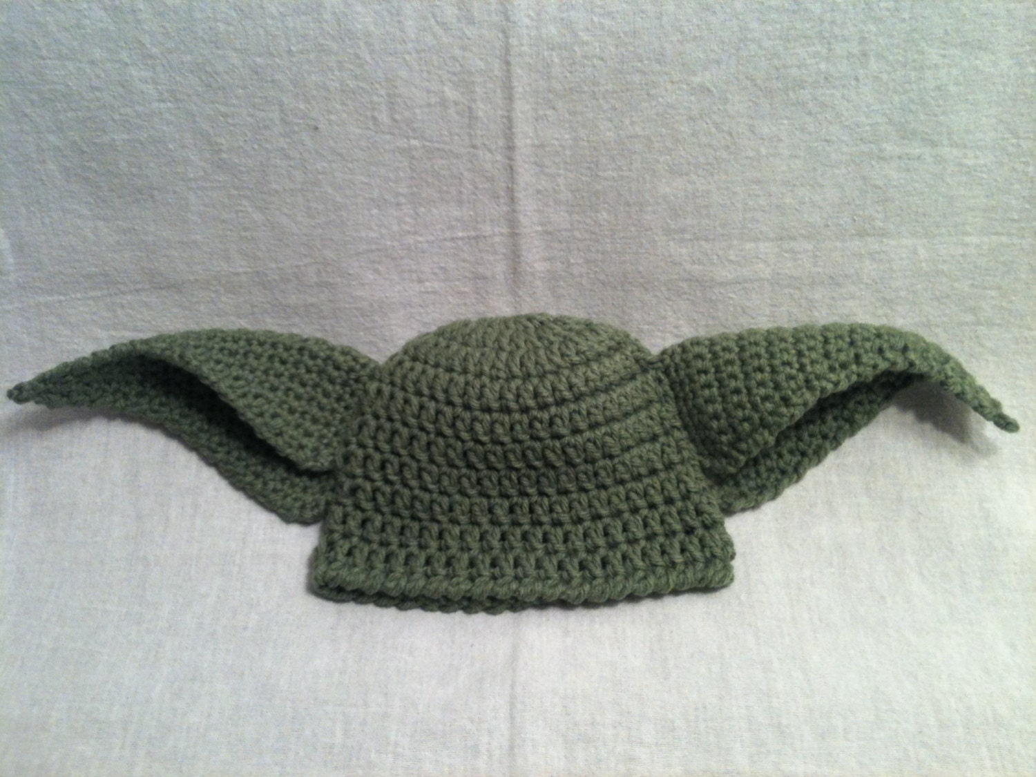 Baby Yoda Hat - Preemie, Newborn, 3-6 Month - Crochet Hat Cap - Baby Beanie - Star Wars - Padawan