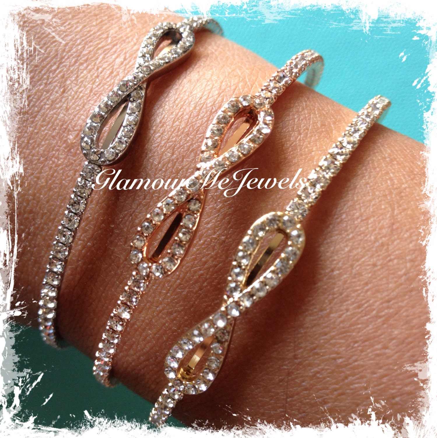 The BRYNLEE: A Delicate Pave Infinity Bracelet