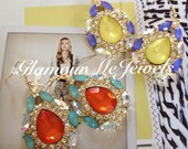 The BIANCA is a Tear Drop Crystal Resin Stoned Earring
