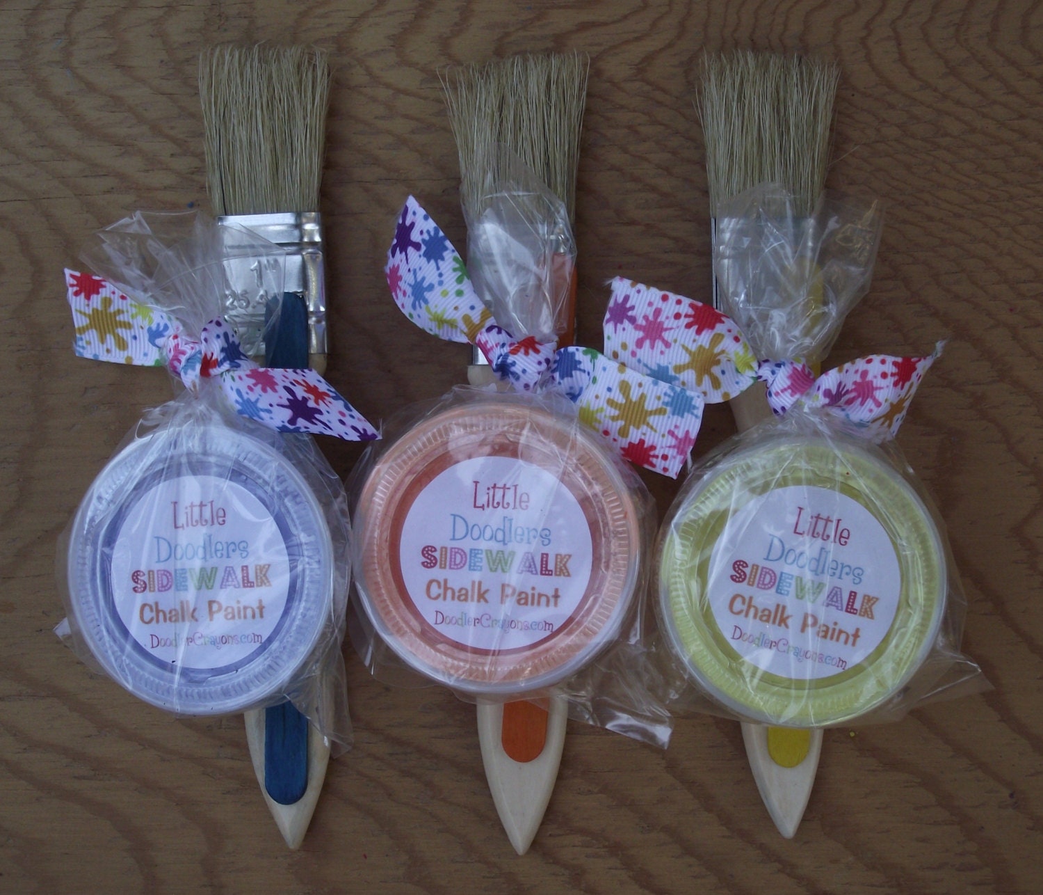Sidewalk Chalk Paint Party Favors