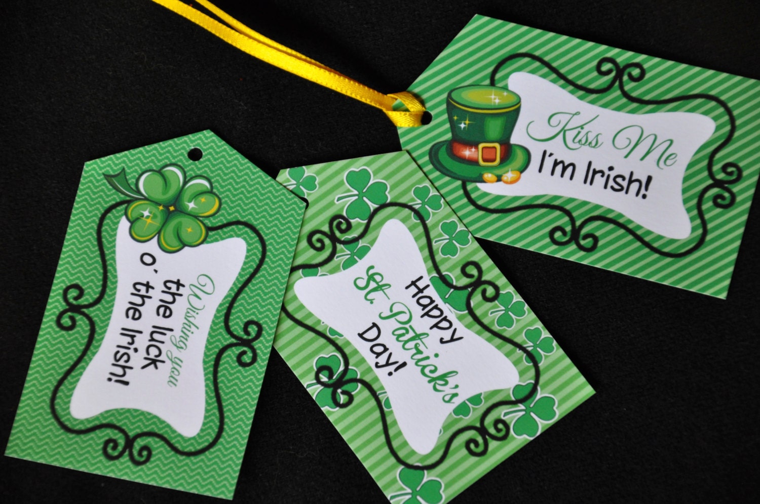 St Patrick's Day pdf printable gift favor bag party tags INSTANT DOWNLOAD Il_170x135