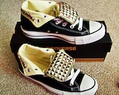 New Styles Adult Studded Converse Shoes